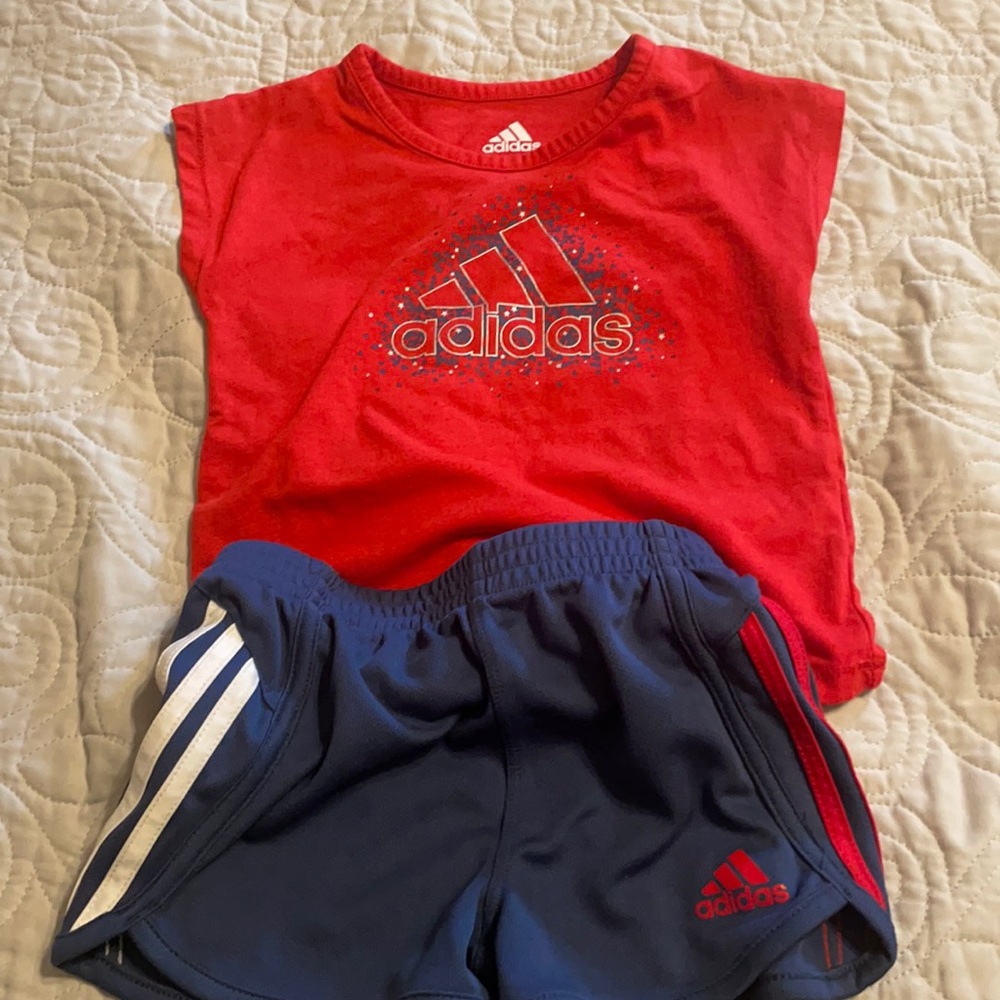 Girls Adidas Shorty Set 18 Mo